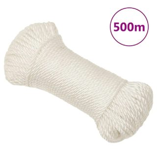 Vidaxl Corde de travail Blanc 8 mm 500 m polypropylène