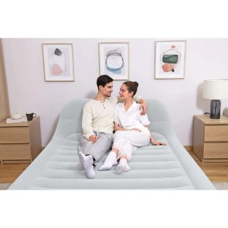 Bestway Matelas gonflable 2 personnes 226 x 152 x 84 cm avec pompe électrique intégrée coloris
