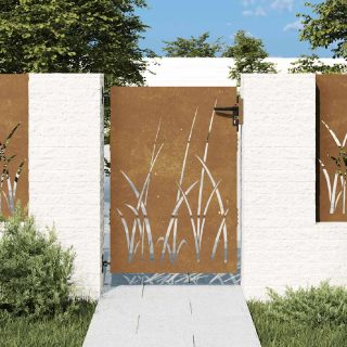 vidaXL Portail de jardin 85x125 cm - Acier corten