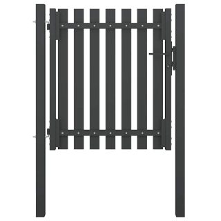 VIDAXL Portail de clôture de jardin - Anthracite