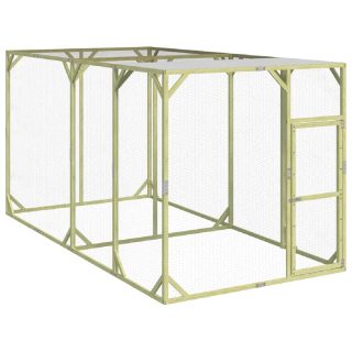 Vidaxl Poulailler en Bois de pin - 200x400x200 cm