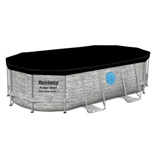 Bestway Bâche de protection 4 saisons pour piscine tubulaire Power Steel ovale 4,27 x 2,50 m
