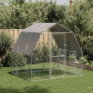Vidaxl Poulailler avec toit 2.5x2x2.25 m
