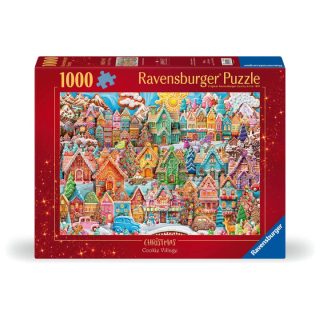 Ravensburger Puzzle 1000 pièces Noël Christmas Cookie Village