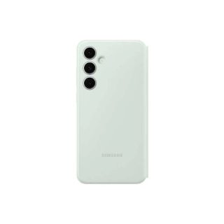 Samsung Étui pour Samsung Galaxy S24 FE avec Fenêtre Smart View Wallet Officiel Vert d'eau