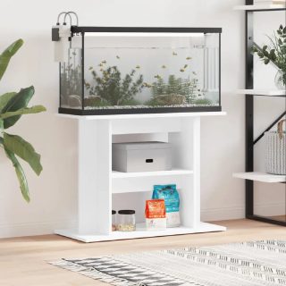 Vidaxl Support pour aquarium blanc 80x35x60 cm bois dingénierie 833575