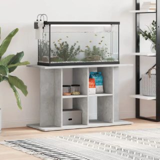 Vidaxl Support pour aquarium gris béton 100x40x60 cm bois dingénierie 833587