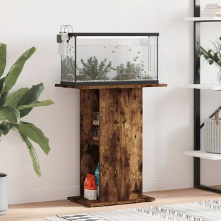 Vidaxl Support daquarium chêne fumé 60 5x36x72 5 cm bois dingénierie 833644