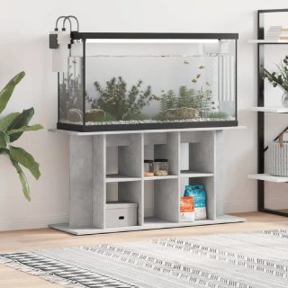 Vidaxl Support pour aquarium gris béton 120x40x60 cm bois dingénierie 833595