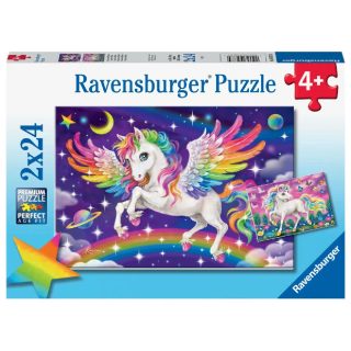 Ravensburger puzzle 2x24 Licorne et Pégase