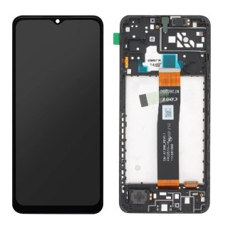 Samsung Écran Complet pour Samsung Galaxy A04s Vitre Tactile et Châssis Noir