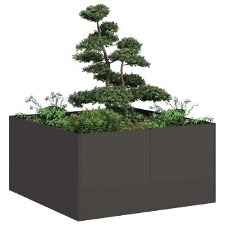vidaXL Jardinière 80x80x40 cm - Noir