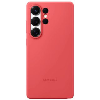 Samsung Coque Silicone Rouge Galaxy S25 Ultra