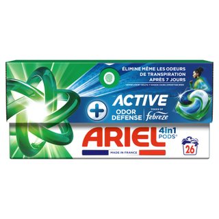 Ariel pods+ active odor dûˋfense febreze x26 doses