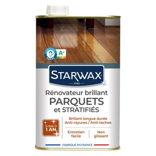 Rénovateur brillant protecteur des parquets cire vitrifié 1 L - STARWAX - 993