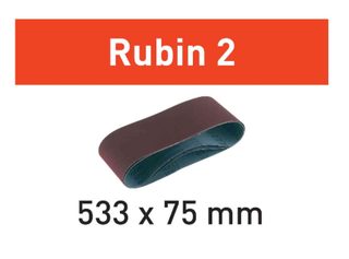 Bande abrasive Rubin 2 L533X 75-P80 RU2/10  FESTOOL 499157