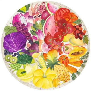 Ravensburger Puzzle rond 500 pièces Fruits et légumes Circle of Colors Abstrait Adulte