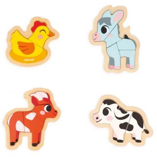 4 Puzzles Évolutifs Ferme - Juratoys - Janod