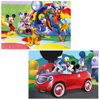 Puzzle 2 x 12 pièces : Mickey, Minnie et leurs amis - Ravensburger - France