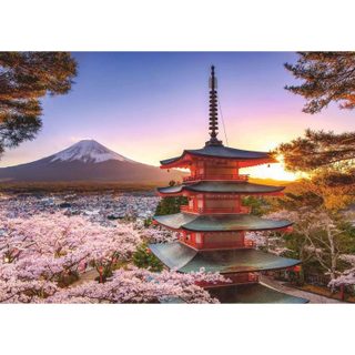 Ravensburger Puzzle 1000 pièces Mont Fuji, cerisiers en fleurs