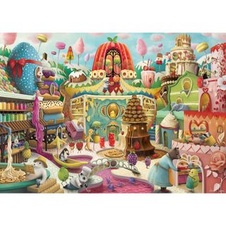 Puzzle 1000 pièces : La rue de la douceur - Ravensburger - France