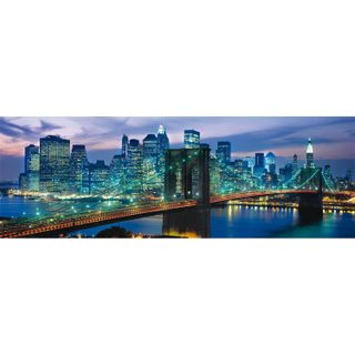 Puzzle panoramique 1000 pièces + poster : New York - Clementoni - Puzzles