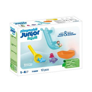 Playmobil Junior 71689 Toboggan aquatique et animaux marins Jouet pour le bain Dès 18 mois