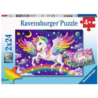 Puzzles 2x24 pièces : Licorne et Pégase - Ravensburger - France