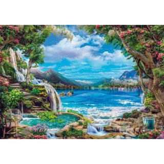 Puzzle 2000 pièces : Paradis sur Terre - Clementoni - Puzzles