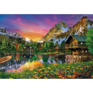 Puzzle 6000 pièces : Lac alpin - Clementoni - Puzzles