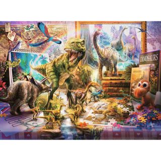 Puzzle 100 pièces XXL : Dinosaures dans la chambre - Ravensburger - France