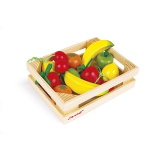 Epicerie Cagette de 12 fruits - Juratoys - Janod