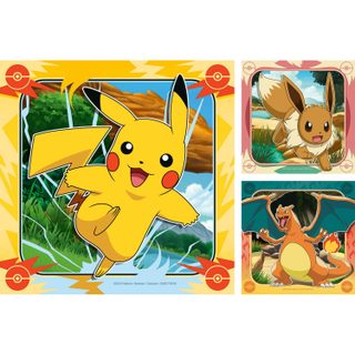 Ravensburger Puzzle Enfant 3x49 Pièces Salamèche Pokémon