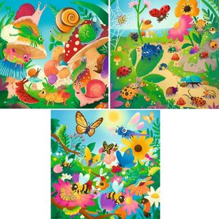 Puzzles 3x49 pièces : Le monde des insectes - Ravensburger - France