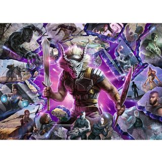 Ravensburger Marvel Villainous: Killmonger Jeu de puzzle 1000 pièce(s) Bandes dessinées