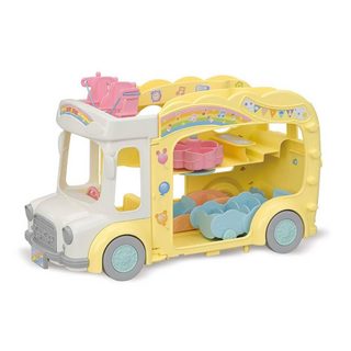 Sylvanian Families Le bus et sa cour de récréation