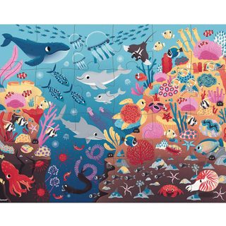 Janod Puzzle phosphorescent 24 pièces: Puzzle magique: L'océan - Juratoys