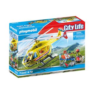 Playmobil 71203 City life : Hélicoptère de secours - Playmobil