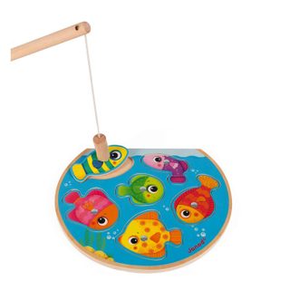 Janod Puzzle Pêche Magnétique Juratoys-janod 27x22 Cm Multicolor Bois