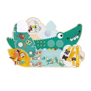 busy board crocodile en bois tropik - Juratoys - Janod