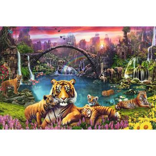 Ravensburger Puzzle Tigres au lagon 3000 pièces