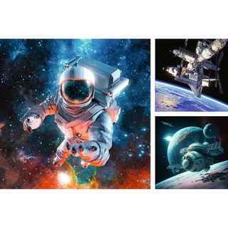Puzzles 3x49 pièces : Aventure dans l'espace - Ravensburger - France