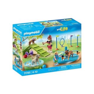 Playmobil Aire de jeux pour chiens et personnages 71745