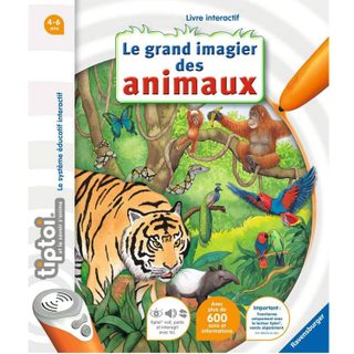 Livre Interactif Tiptoi - Le grand imagier des animaux - Ravensburger - Jeux France