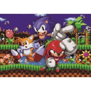 Clementoni Puzzle 500 Pièces Sonic Cube 49 X 36 Cm Collection Gaming