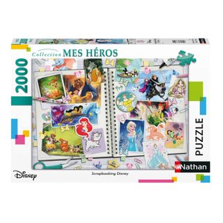 Puzzle 2000 pièces : Scrapbooking Disney - Ravensburger - Nathan