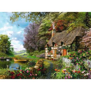 Puzzle 1500 pièces : Cottage de campagne - Ravensburger - France