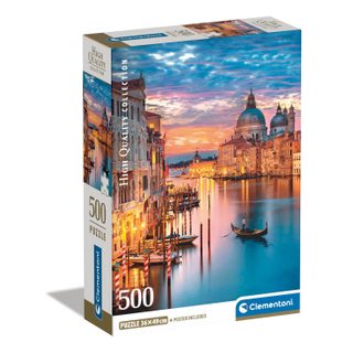 Puzzle 500 pièces + poster : Venise Illuminé - Clementoni - Puzzles