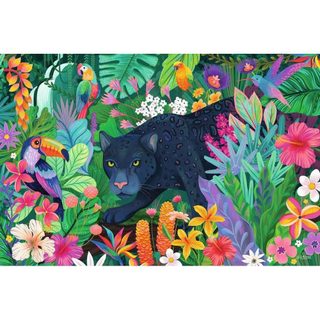Ravensburger Puzzle 3000 pièces Black Panther Jungle colorée 121×80 cm
