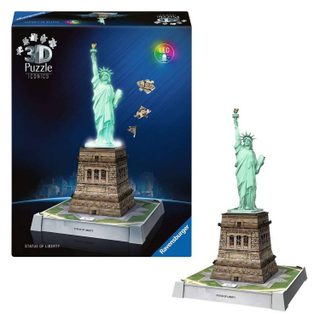 Ravensburger Puzzle 3D Iconics Statue de la Liberté Illuminée 108 pièces